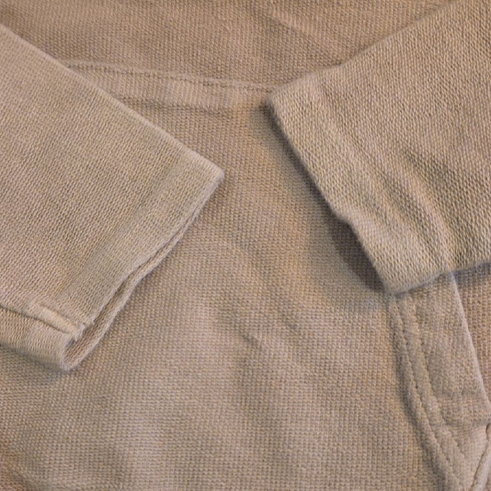 Light Beige Hooded Sweatshirt with Drawstrings and Relaxed Fit - Picture 5 of 6
